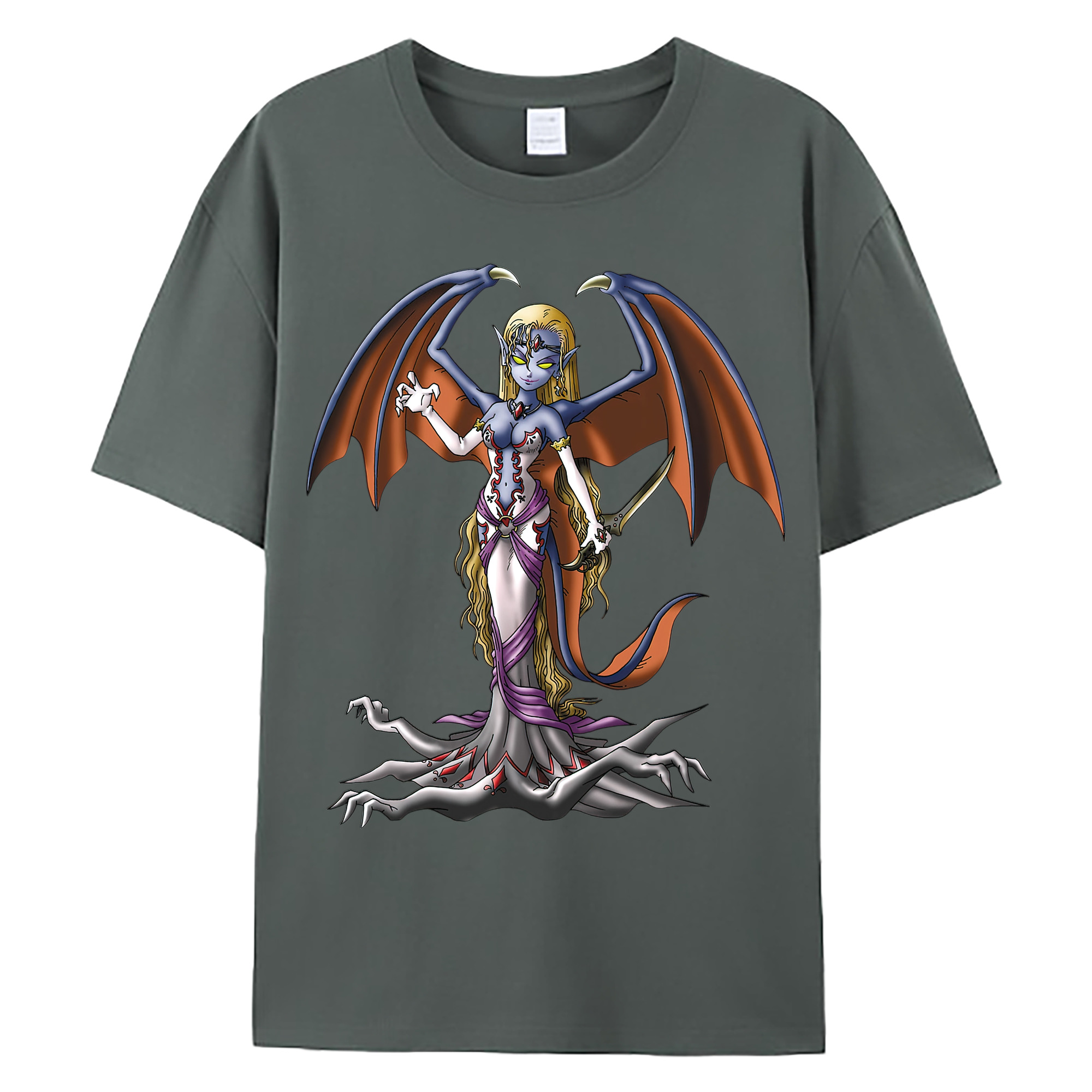 （画像用） ドラゴンクエスト Doragon Kuesuto Dragon Quest 綿100％ メンズ半袖Tシャツ｜肌触りやわらか＆通気性